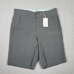 Free Fly Shorts Mens 30x9 Heather Graphite Gray Hybrid II 9" Inseam Stretch NWT